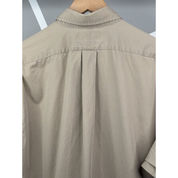 Vintage 90s Ralph Lauren Blake Shirt Mens L Tan Long Sleeve Oxford Button Preppy - Picture 5 of 16